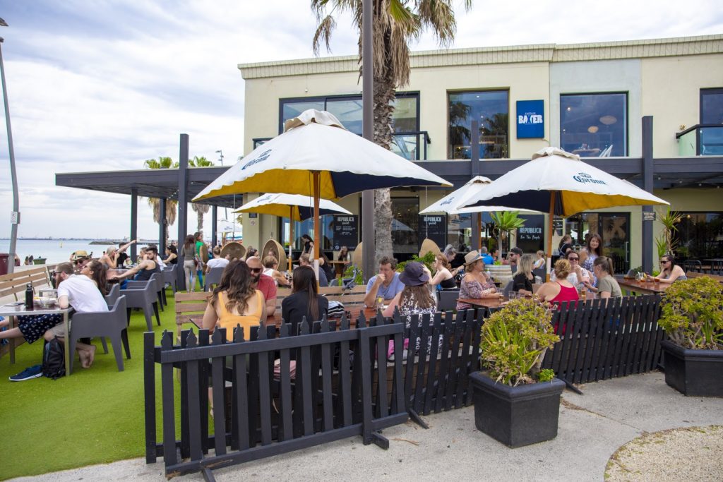 Gallery Dining Venue and Beachside Views Republica St Kilda Beach