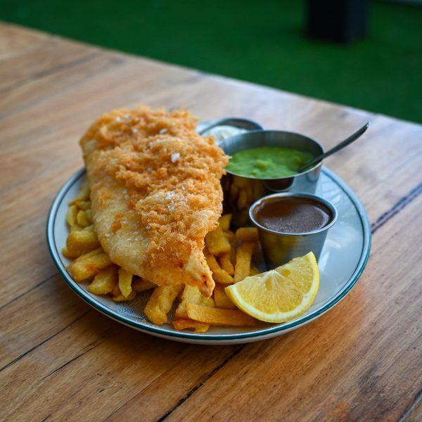 Republica_Food_Specials Beachside British food in St Kilda: fish and chips with mushy peas at Republica before the Lions game